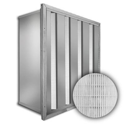 Sure-Cell Stainless Steel Frame 4 V-Cell ASHRAE 95% Single Header 24x24x12