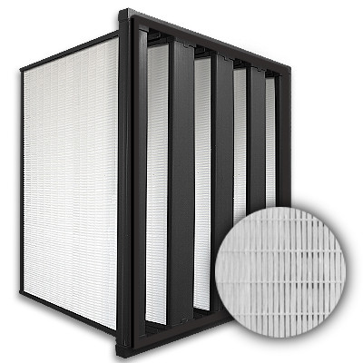 24x24x16 HighCell 16D Turbine V-Cell ASHRAE 95% Dual Phase Gas Turbine Filter Pastic Frame w/Single Header Gasket Up Stream