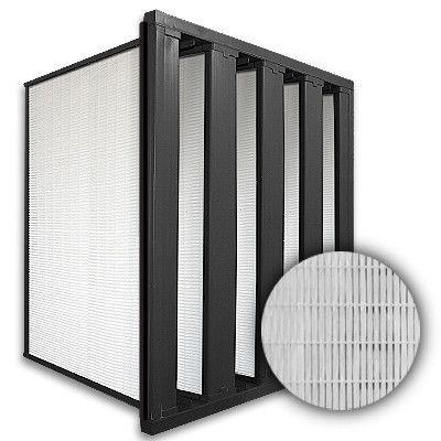 24x24x16 HighCell 16D Turbine V-Cell ASHRAE 95% Dual Phase Gas Turbine Filter Pastic Frame w/Single Header Gasket Down Stream