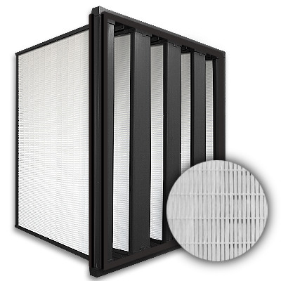 24x24x16 HighCell 16D Turbine V-Cell ASHRAE 95% Gas Turbine Filter Pastic Frame w/Single Header Gasket Both Sides