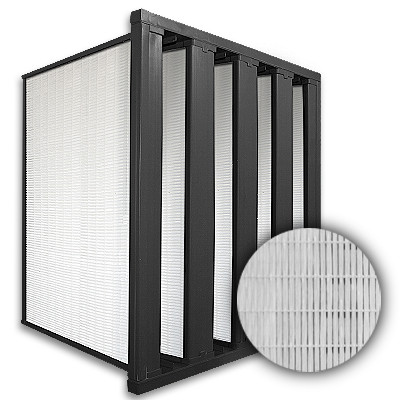 24x24x16 HighCell 16D Turbine V-Cell ASHRAE 95% Dual Phase Gas Turbine Filter Pastic Frame w/Single Header