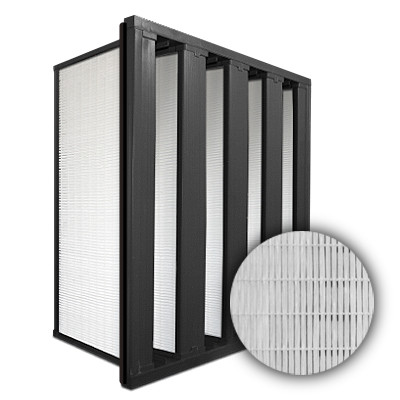 24x24x12 HighCell Turbine V-Cell ASHRAE 95% Dual Phase Gas Turbine Filter Pastic Frame w/Single Header Gasket Down Stream