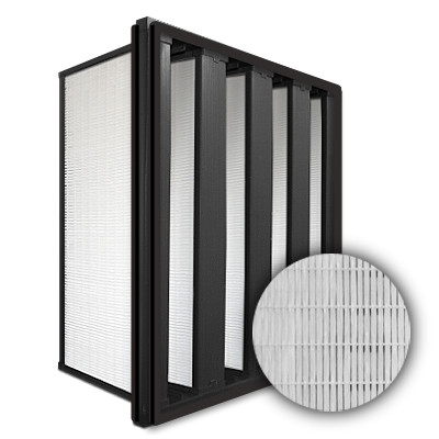 24x24x12 HighCell Turbine V-Cell ASHRAE 95% Dual Phase Gas Turbine Filter Pastic Frame w/Single Header Gasket Both Sides