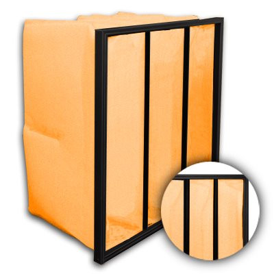 Flo-Pak 3 Pocket ASHRAE 65% (MERV 11) Fiberglass Oil Mist Bag Filter 24x12x30