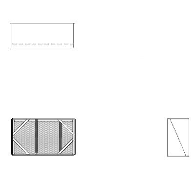 Aire-Loc Diffuser Section for Standard Housing 1 1/2 High 2-1/2 Wide