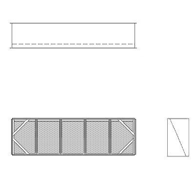 Aire-Loc Diffuser Section for Standard Housing 1 1/2 High 5 Wide