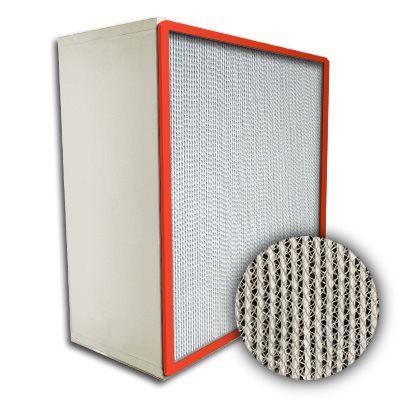 HEPA Hi-Temp Stainless Steel Frame Box Filter with Gasket Up Stream 99.99% 20x24x12