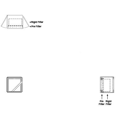 Aire-Loc Side Access Standard Filter Housing 1 High 1 Wide 2-Inch Pre-Filter 22-Inch Depth 1-Inch Header