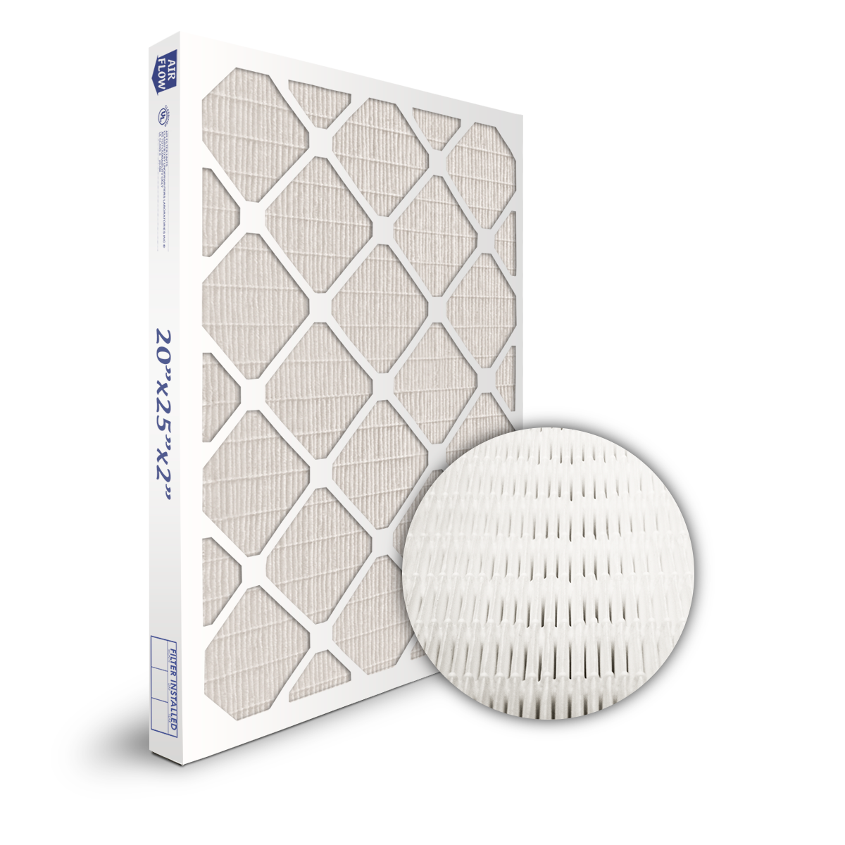 SuperFlo Max ASHRAE 65% (MERV 11/12) Dia-Cut Card Board Frame Mini Pleat Filter 20x24x2