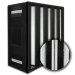 24x24x12 HighCell Turbine Black Box 5 V-Cell ASHRAE 95% Gas Turbine Filter Plastic Frame Box Style Gasket Up Stream